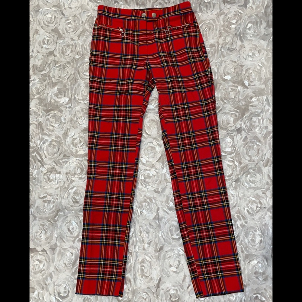 Red Plaid Pants